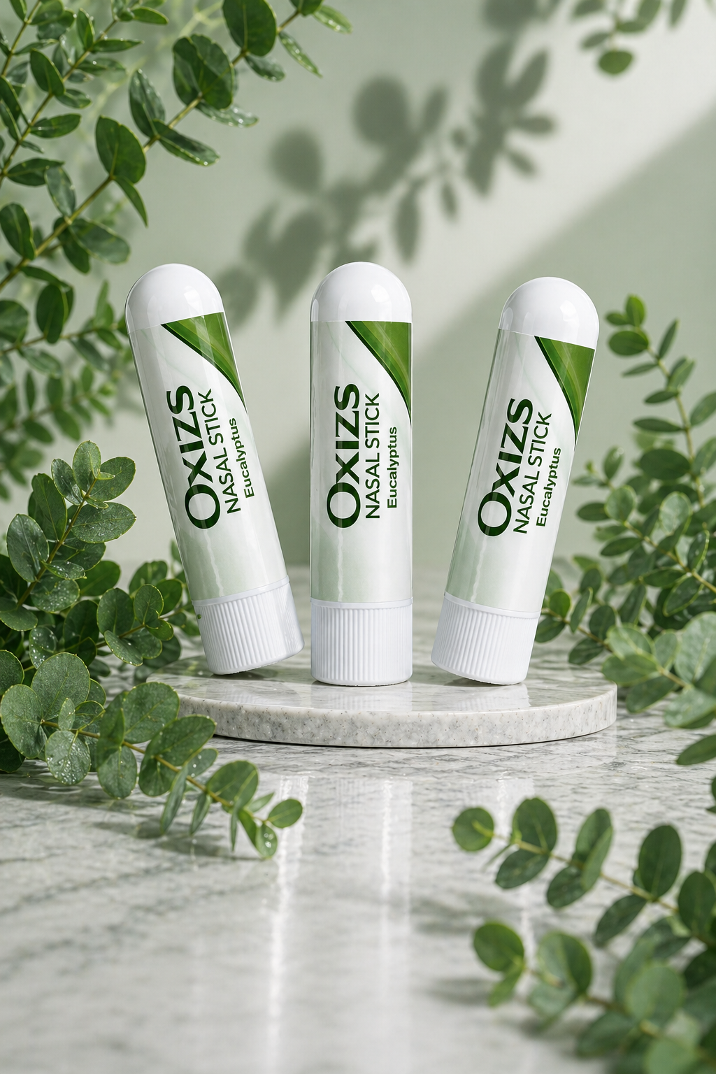 OXIZS Eucalyptus Aromatherapy Nasal Inhaler – 3 Pack