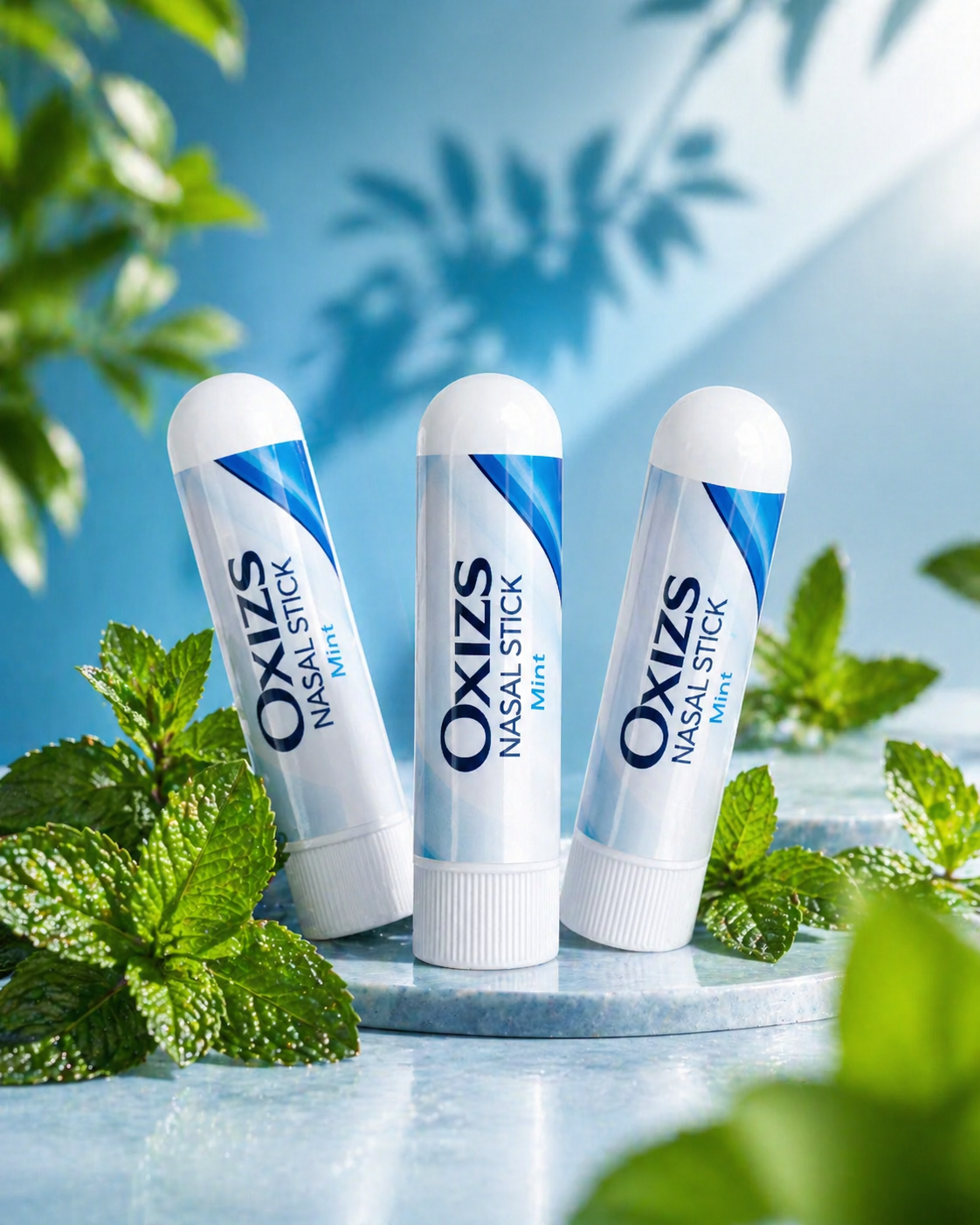 OXIZS Mint Aromatherapy Nasal Inhaler – 3 Pack